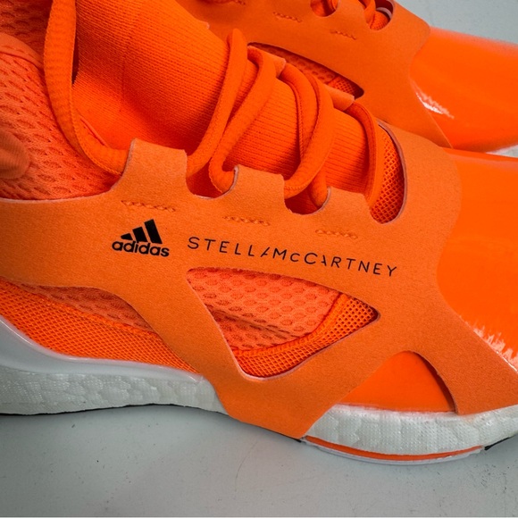 NEW Adidas x Stella McCartney Ultraboost 21 Sneakers in Orange - Picture 3 of 5